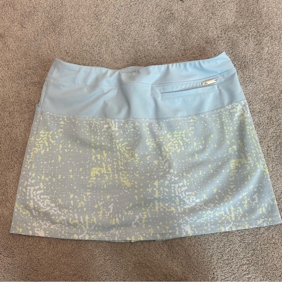 Adidas light pastel blue yellow Golf tennis skort skirt Sz S - Picture 2 of 7